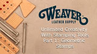 Leather Stamping Tools, Segment 1, Geometric Stamps