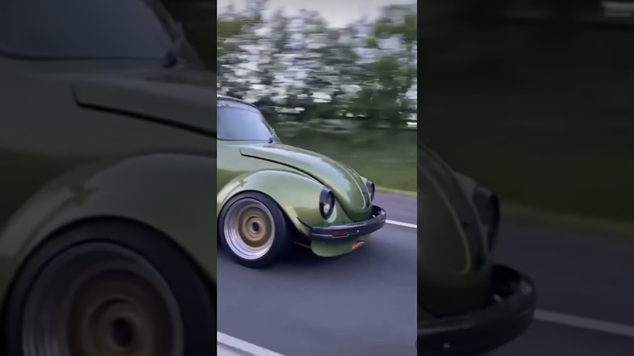 1303rs Beetle Rolling up to the Wedding 