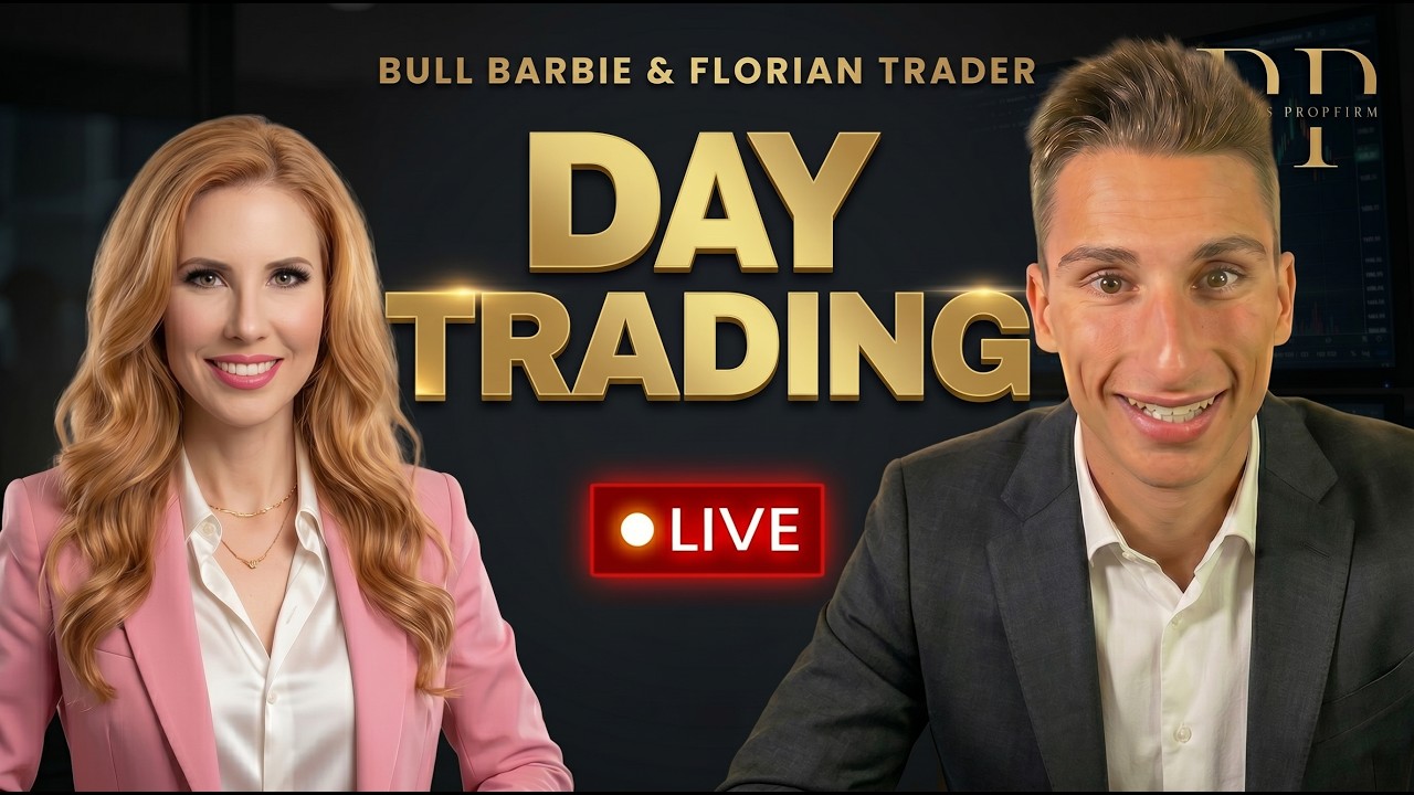 Bull Barbie Joins The Live Trading Show! | Day Trading Live! - YouTube