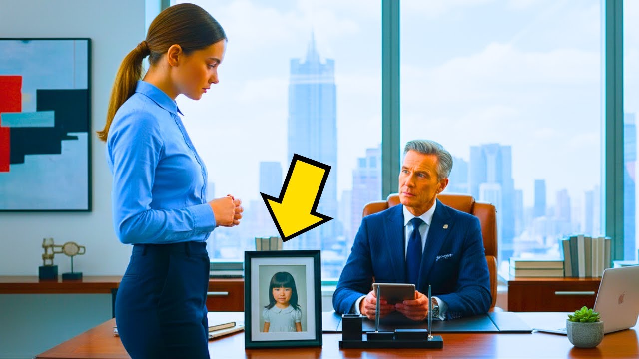 LA NUEVA SECRETARIA SE QUEDÓ PARALIZADA AL VER SU FOTO DE INFANCIA EN LA OFICINA DE SU JEFE...