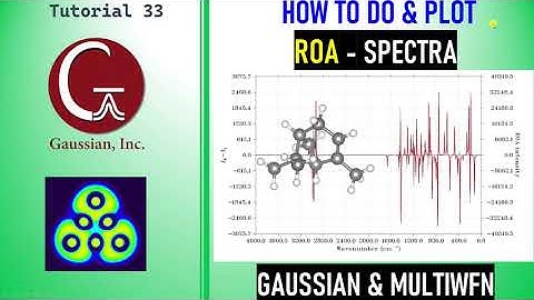 How to perform and plot ROA spectrum using Gaussian 09W and Multiwfn | Raman Optical Activity  (ROA)