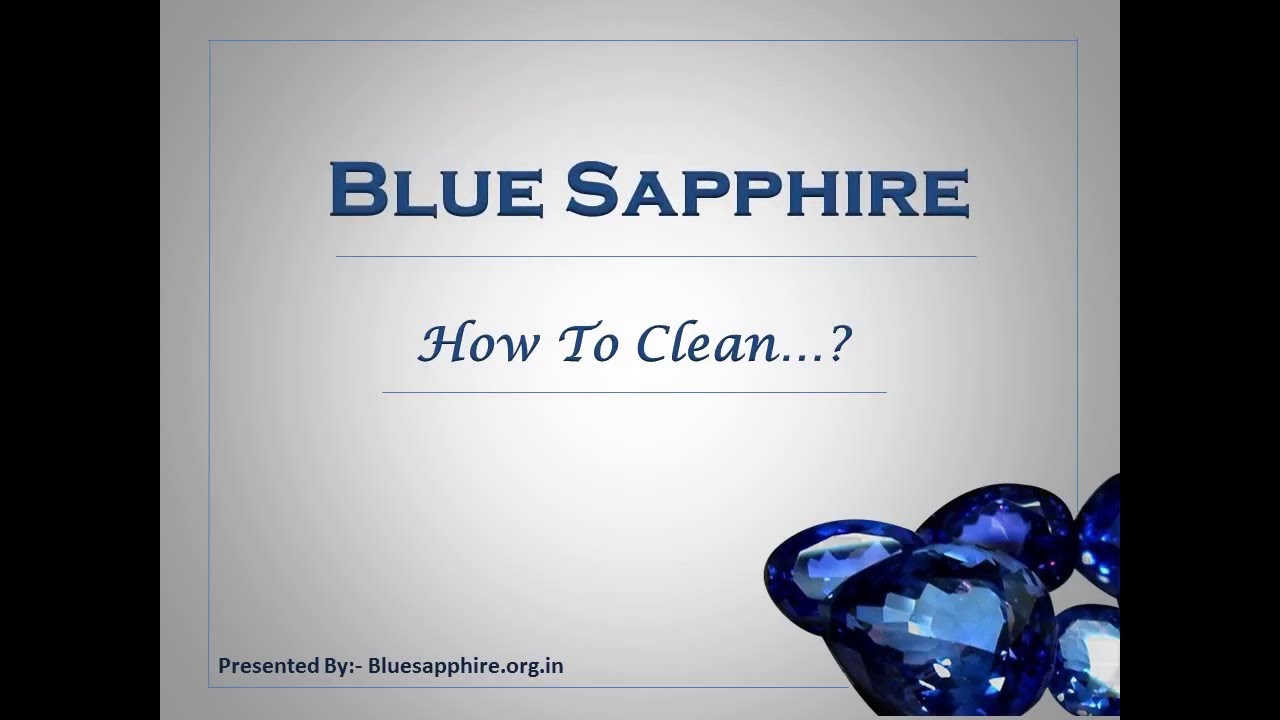 How to Clean Blue Sapphire Gemstone YouTube