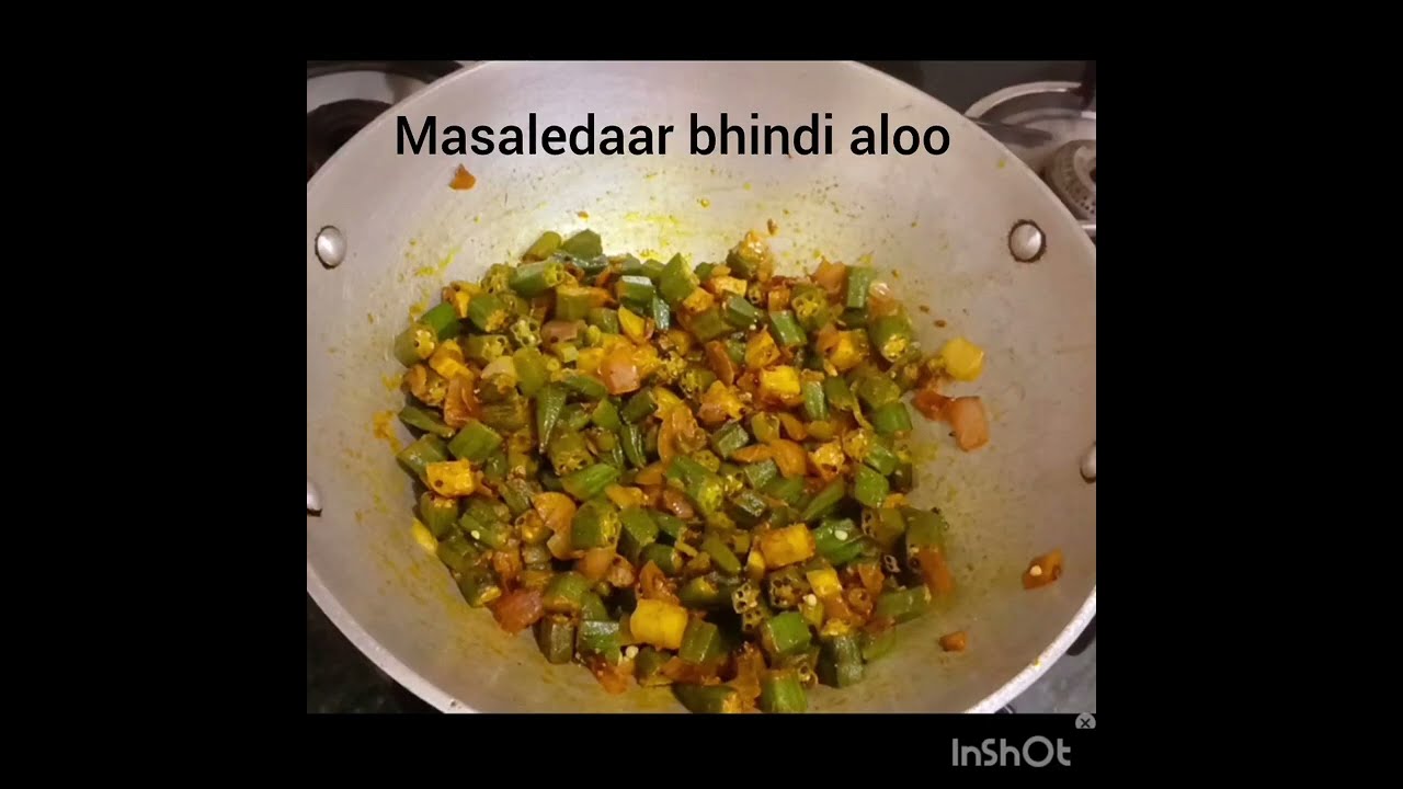 Masaledar bhindi aloo #tasty #trendingvideo