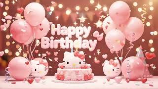 Hello Kitty birthday party background video with a soft premium kawaii aesthetic screenshot 3