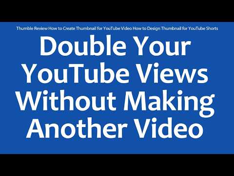 Thumble Review How to Create Thumbnail for YouTube Video How to Design Thumbnail for YouTube Shorts