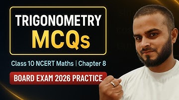 Trigonometry MCQs | Class 10 NCERT Maths Chapter 8 | Board Exam 2026 Practice