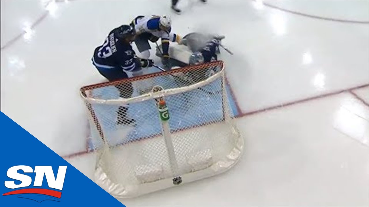 Dustin Byfuglien Bails Out Connor Hellebuyck After Tarasenkos Beats Him On Breakaway