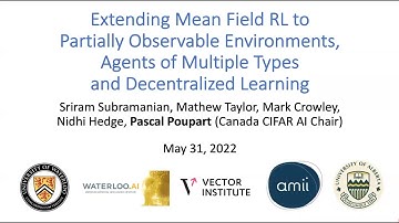 ML and MFG seminar (2022-05-31) Pascal Poupart