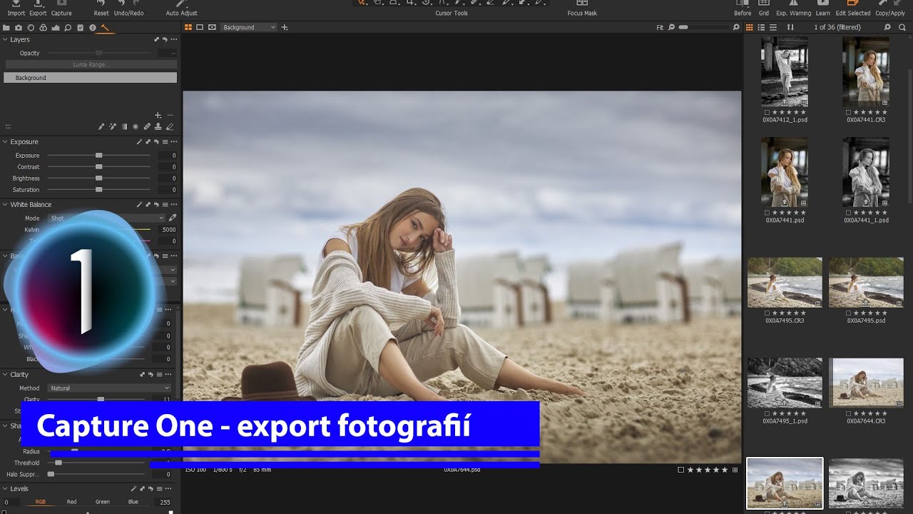 Capture One - Export fotografií - YouTube
