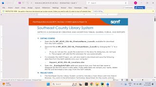 New Perspectives Access 2019 | Modules 1-4: SAM Capstone Project 1b Southeast County Library System