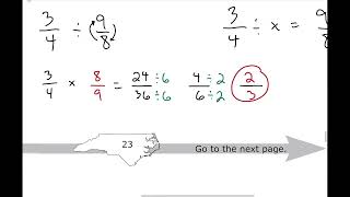 Number 35 NC EOG Math 6