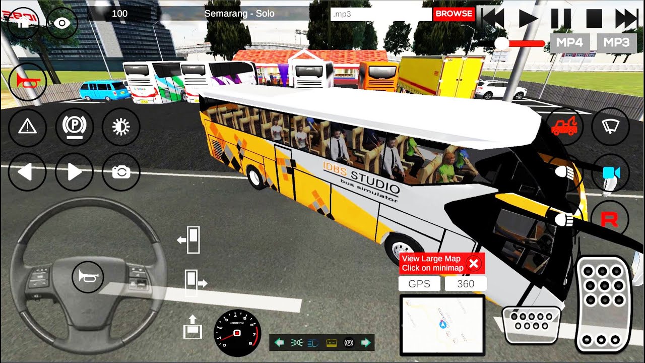 Coach Bus Driving Indonesia Semarang to Solo - IDBS Bus Simulator #3 - Android Gameplay
