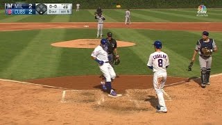 MIL@CHC: Almora belts two-run homer, ties game in 5th