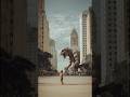 “When Jurassic Hits the Streets”🐲✨ #shorts  #ai #shortsfeed