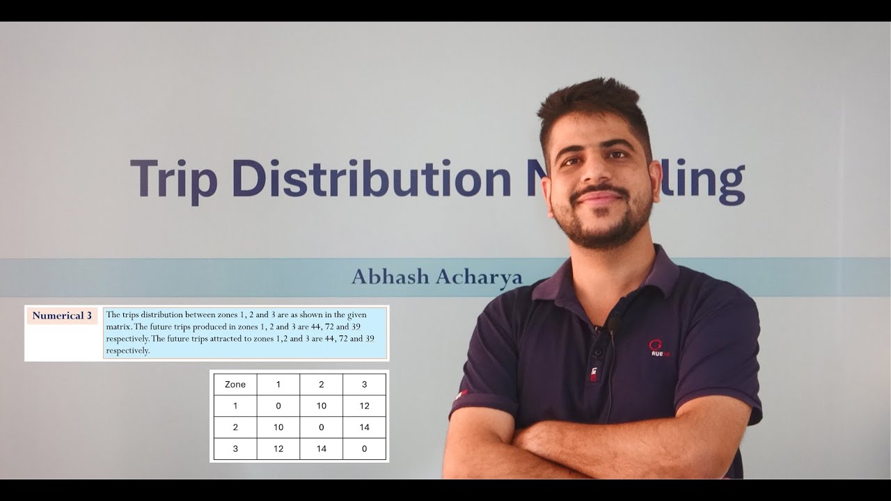 [Numerical 3] Fratar Method | Trip Distribution Modeling | TPE | TTM ...