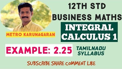 12th Std BM Example 2.25 Evaluate Integration x e^x dx