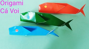 Hướng Dẫn Cách Xếp Con Cá Voi Bằng Giấy Đơn Giản