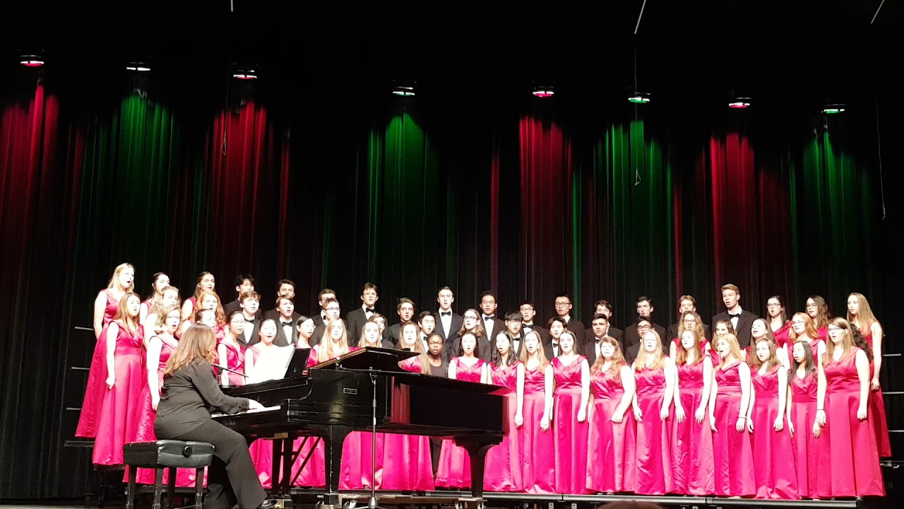 A Choir performance from a Christmas concert at Saint John High School.
