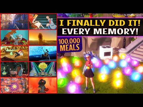 I Got EVERY COOKING MEMORY in DISNEY Dreamlight Valley. After 100,000+ Meals Cooked!