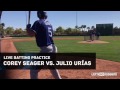 Dodgers Corey Seager vs Julio Urias live batting practice