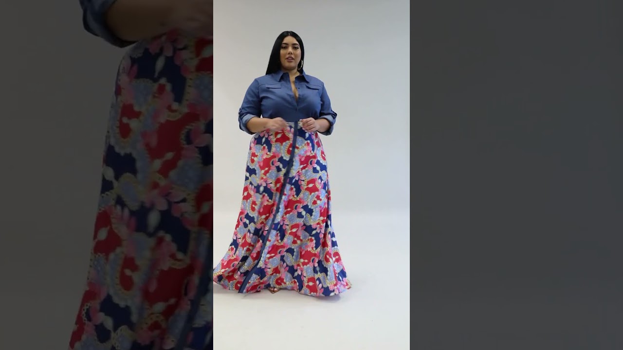 Plus Size Maxi Dress - Jeccina dress