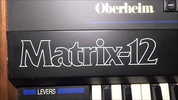Oberheim Matrix12 - one song - one synth