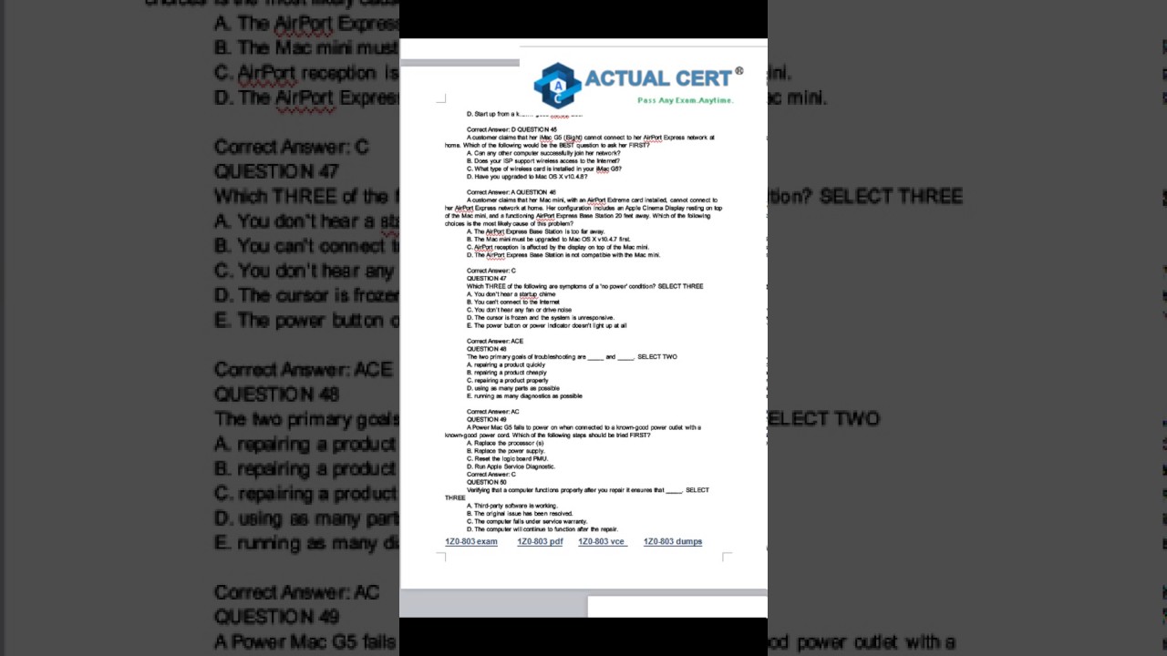 2017 New Professional Oracle 1Z0-803 Dumps For Free Download