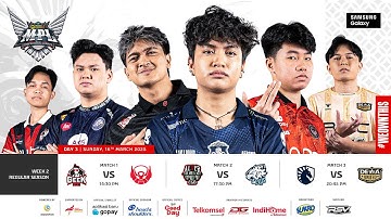 🔴 LIVE | MPL ID S15 | Regular Season Day 3 Week 2 | English