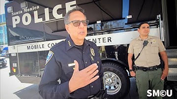 Santa Monica Police Department Deploys Mobile Command Post for Downtown Narcotics Operation