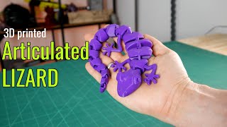 3D printed articulated Lizard
