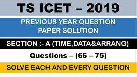 TS ICET 2019 ANALYTICAL ABILITY| TIME DATE & ARRANGEMENT PROBLEMS EXPLANATION IN TELUGU SHANAWAZ SIR