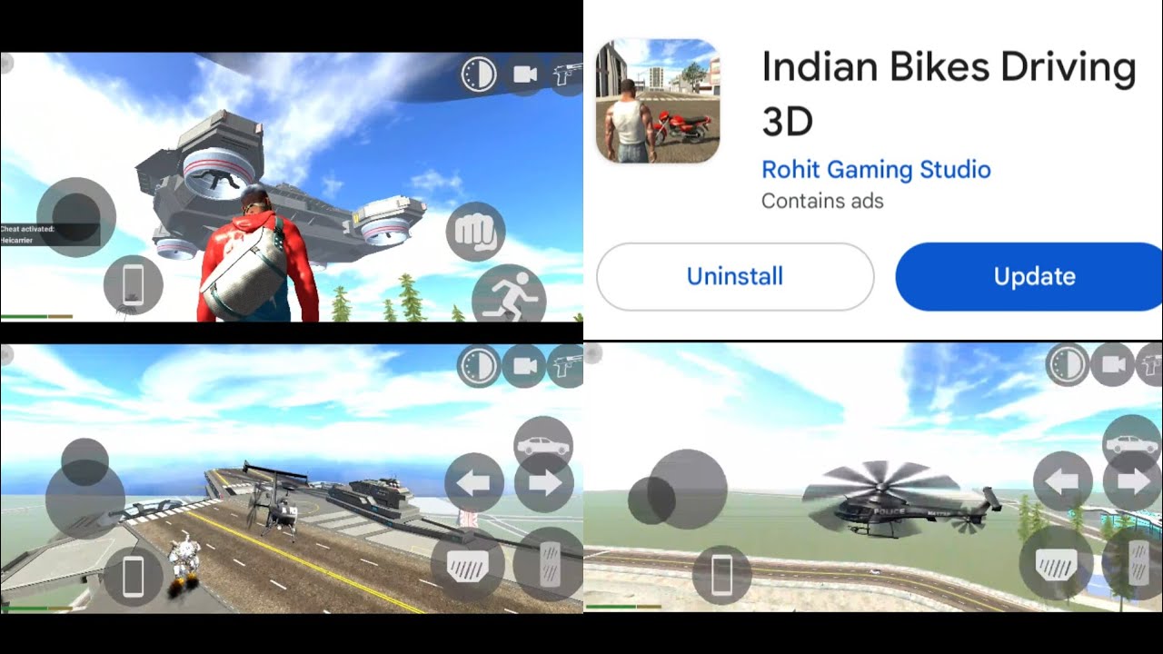 Finally Indian Bike Driving 3D New Update All New Cheat Code | Helicopter+Robot Code|Omprakash Gamer