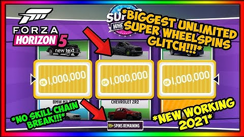 NEW BIGGEST FORZA HORIZON 5 UNLIMITED SUPER WHEELSPINS GLITCH! FAST EXPLOIT! (NEW WORKING 2021!)