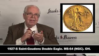 Stack’s Bowers Introduces the 1927 S Saint Gaudens Double Eagle from the 2012 ANA
