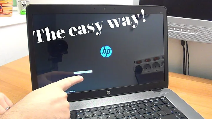 How to enter the BIOS on most HP EliteBook laptops - The easy way!