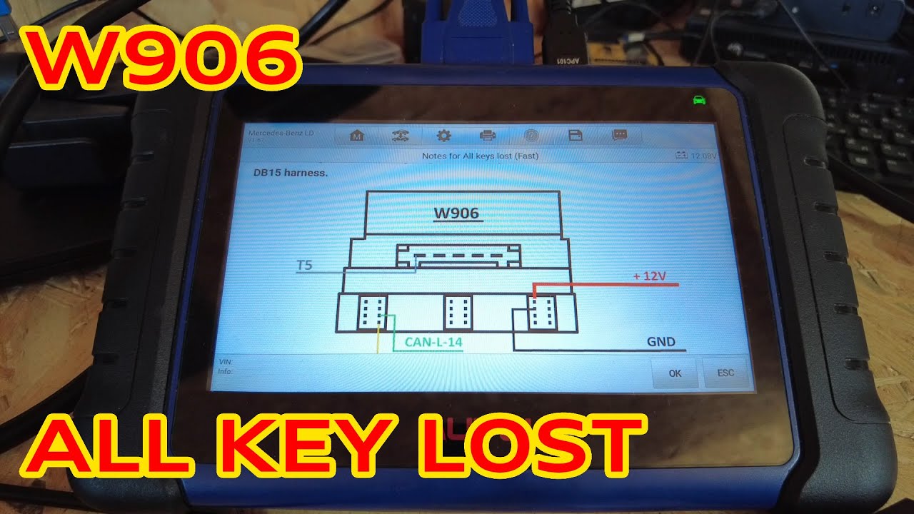 Mercedes Sprinter W906 - All Key Lost - Ключ по замку