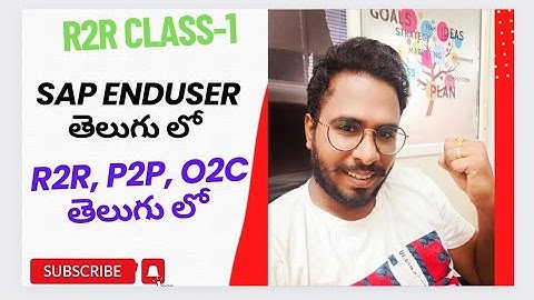 R2R -Record to Report Process Over View- SAP R2R Demo class- SAP End User Training in Telugu-ChanuSK