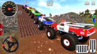 Impossible Monster Truck Racing Simulator 2026 - Police Car Mega Ramp Driver - Android Gameplay #3 screenshot 1