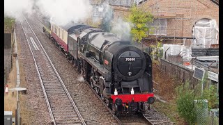 BR 70000 'Britannia' Leads D9000/55022 'Royal Scots Grey' on 5Z70 passing Narborough, 23/10/25.