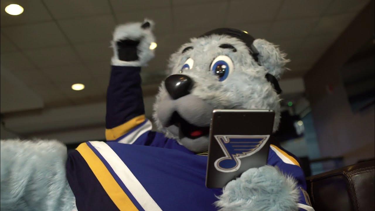 Taking Your Blood Pressure at Home with the St. Louis Blues Mascot