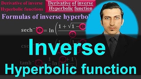 Important Formulas of Inverse Hyperbolic Functions - Derivative - #Calculus by #Moein