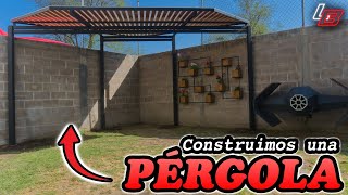 ⛩  Construimos una PÉRGOLA de metal con diseño de DIAMANTE  || Los Bestauradores