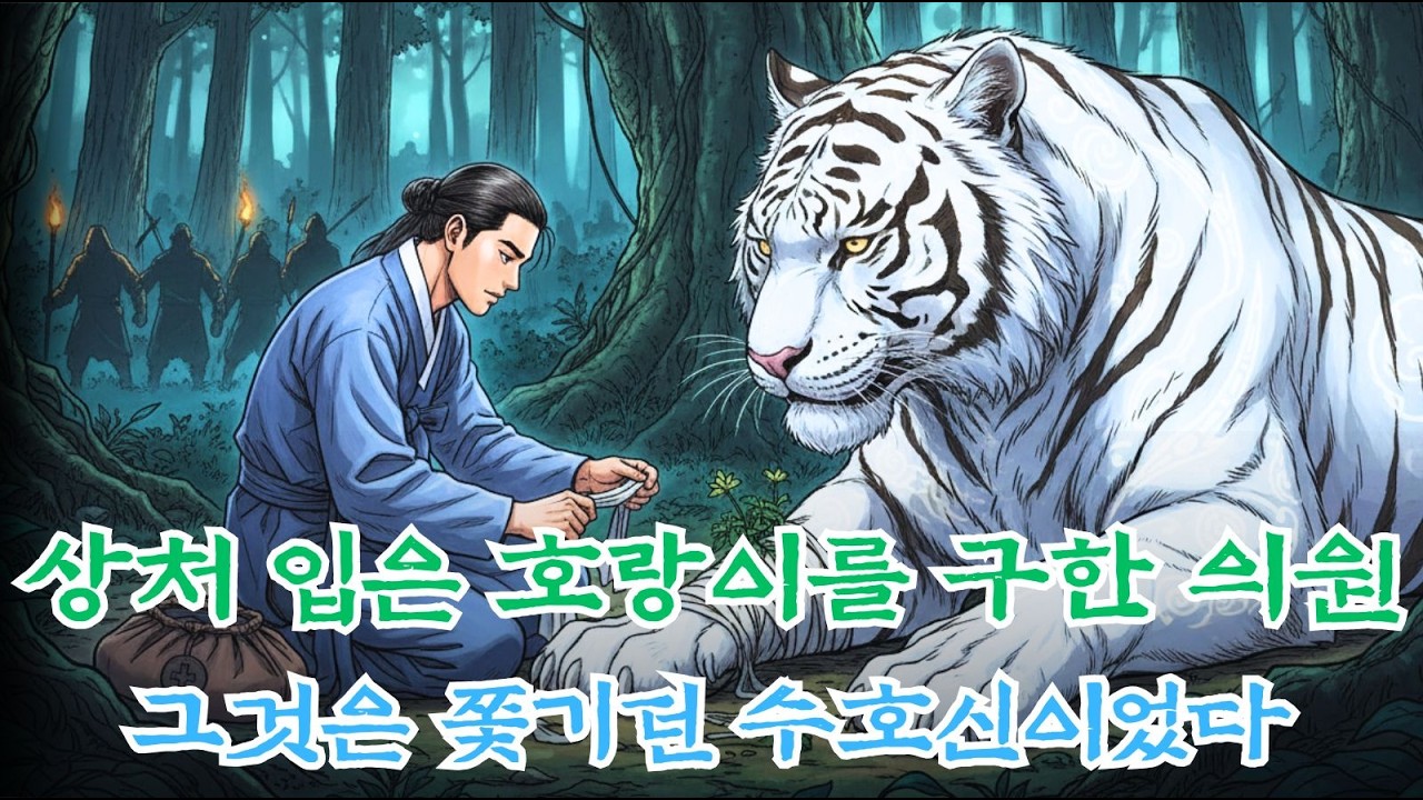 산속에서 호랑이를 살린 젊은 의원… 그런데 그 호랑이는 쫓기던 수호신이었다 | 야담, 민담, 전설, 설화, 옛날이야기