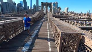 ⁴ᴷ⁶⁰ NYC State of Emergency : Cycling the Brooklyn Bridge to Manhattan (March 21, 2020)