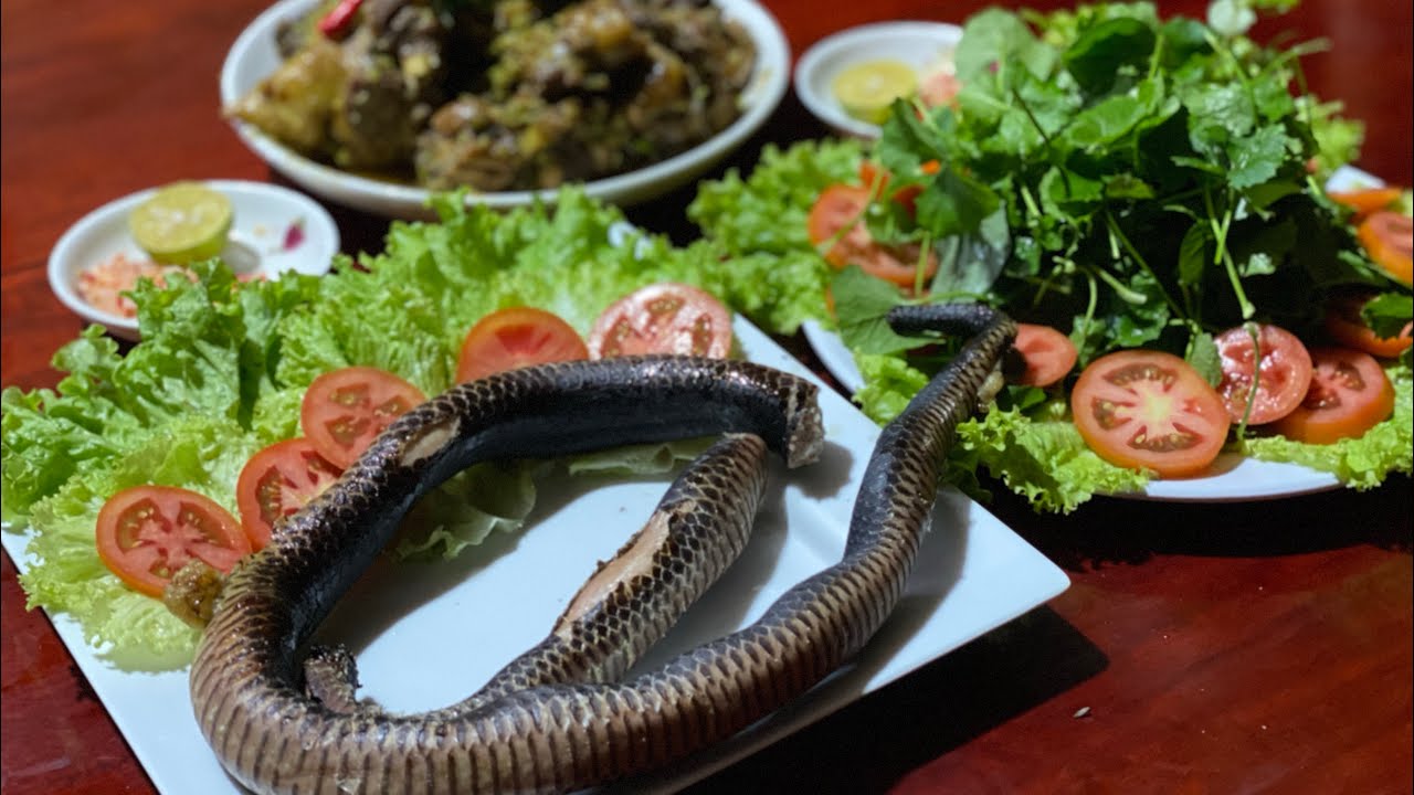 Ngon không lối thoát với món RẮN HỔ HÀNH NƯỚNG MỌI | Vùng Quê Tân Công ...