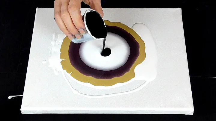 #121 One Puddle Pour - Pearl Pour Using DecoArt Satin Enamel