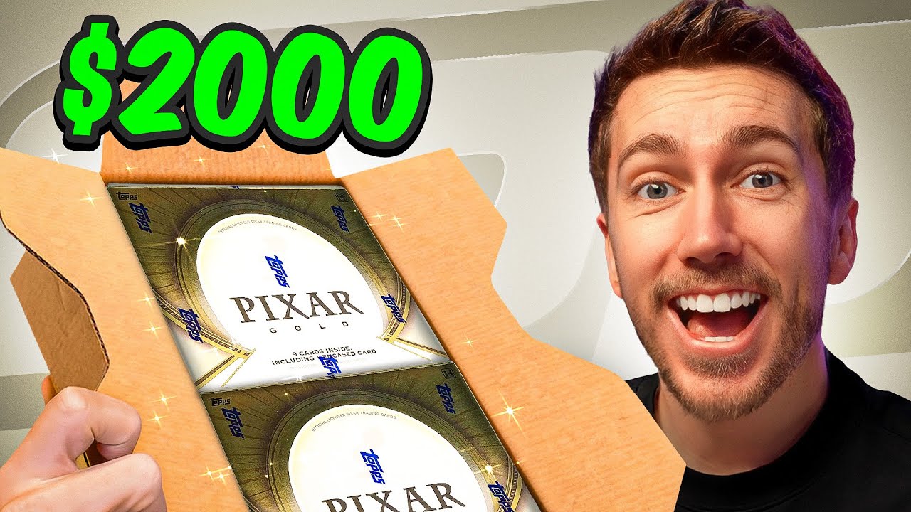 I Finally Open My $2000 *PIXAR* Only Cards Case! - YouTube
