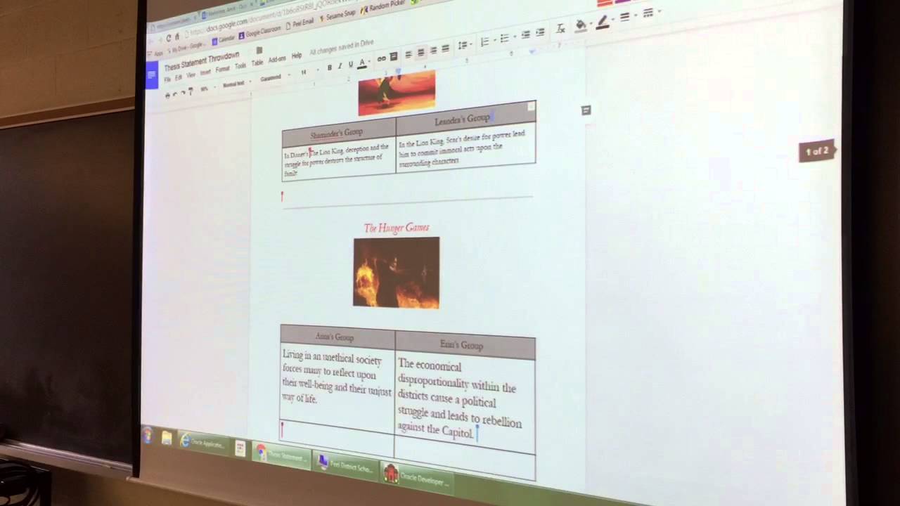 Thesis Statement Throwdown - YouTube