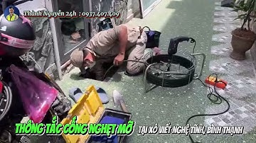 Dịch vụ thông tắc cống, Camera nội soi, thông tắc hố gas bị nghẹt mỡ tại Bình Thạnh