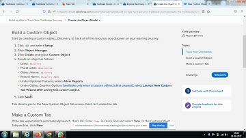 Create the Object Model | Build an App to Track Your Trailblazer Journey